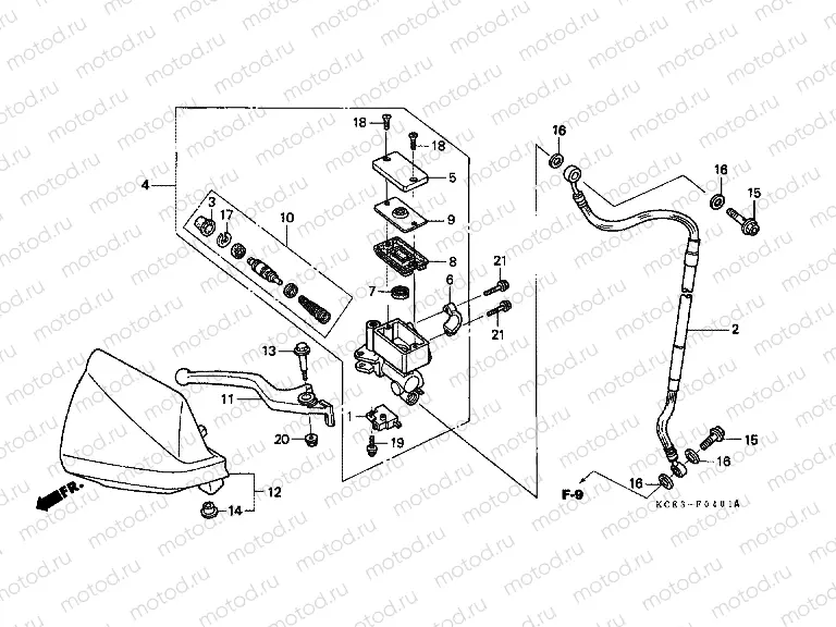 F-4-1 FRONT MASTER CYLINDER (CL / DK / ED / U)