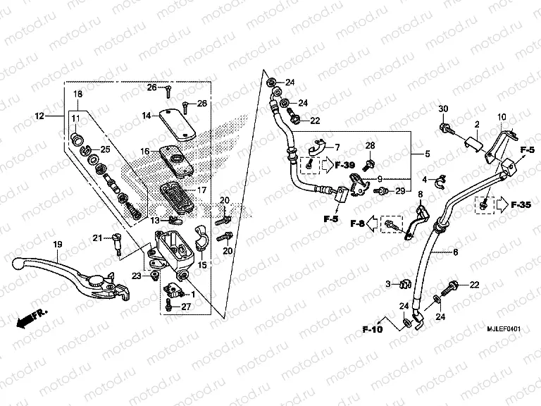 F-4-1 FRONT MASTER CYLINDER (NC700SD / 750SD / 750SA)