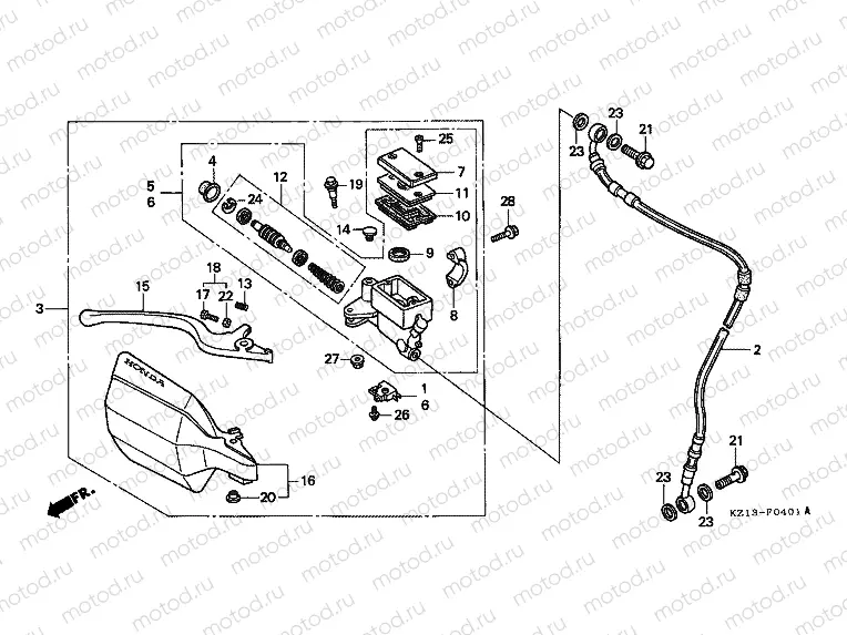 F-4-1 FRONT MASTER CYLINDER (RP / RR)