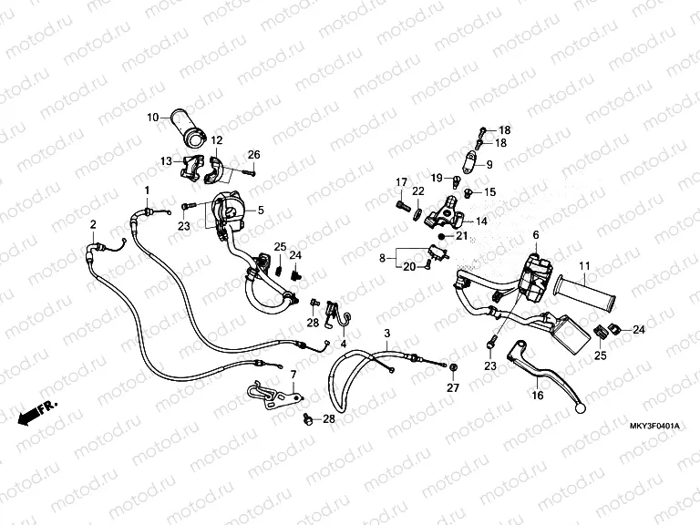 F-4-1 HANDLE LEVER/SWITCH/CABLE