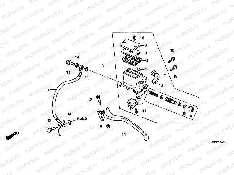 F-4-1 REAR MASTER CYLINDER