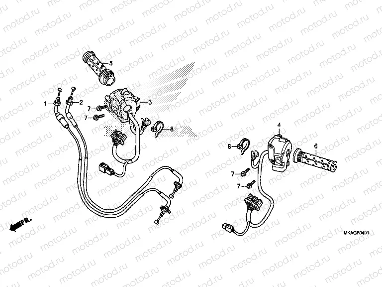 F-4-1 SWITCH / CABLE (NC750SD)