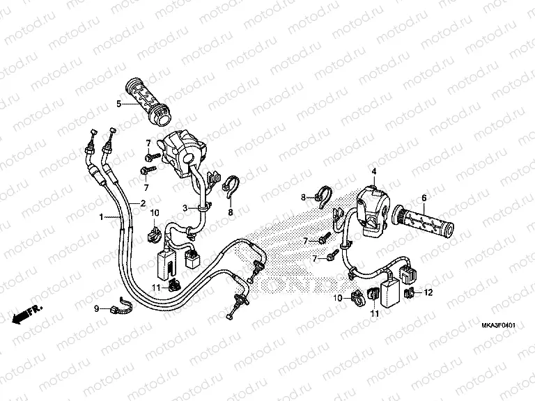 F-4-1 SWITCH / CABLE (NC750XD)
