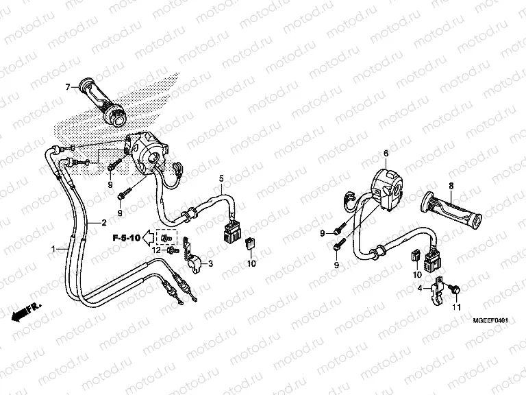 F-4-1 SWITCH / CABLE (VFR1200F)