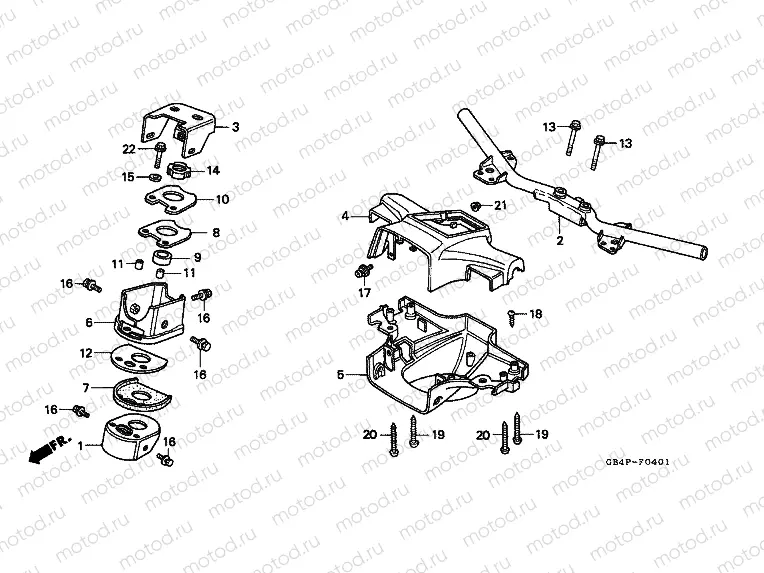 F-4-1 TIE ROD TUBE / HANDLE COVER (C50SP / C50ST)