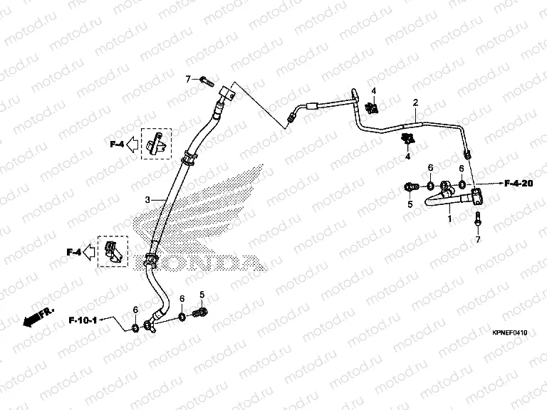 F-4-10 BRAKE PIPE (GLR1251WHH)