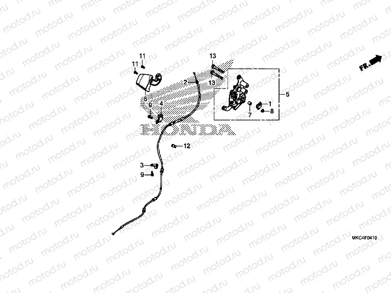 F-4-10 PARKING BRAKE LEVER