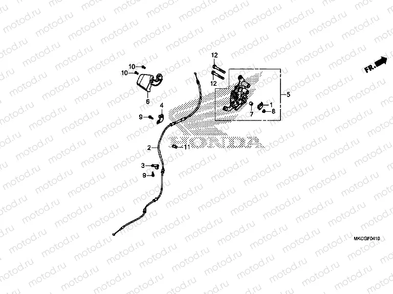 F-4-10 PARKING BRAKE LEVER
