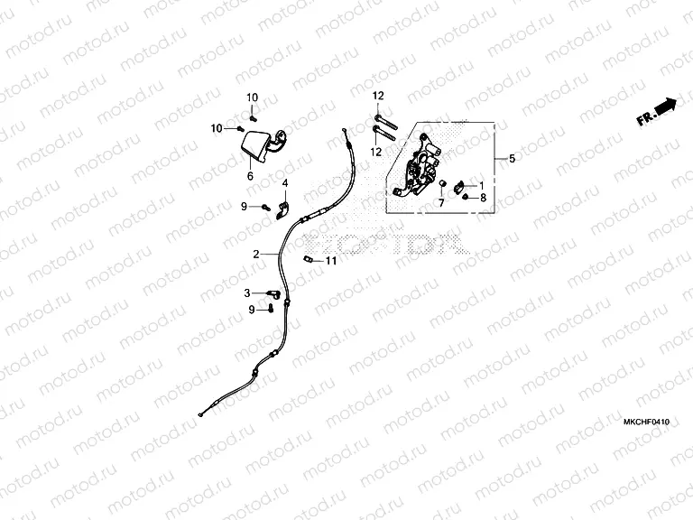 F-4-10 PARKING BRAKE LEVER