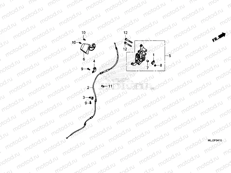 F-4-10 PARKING BRAKE LEVER