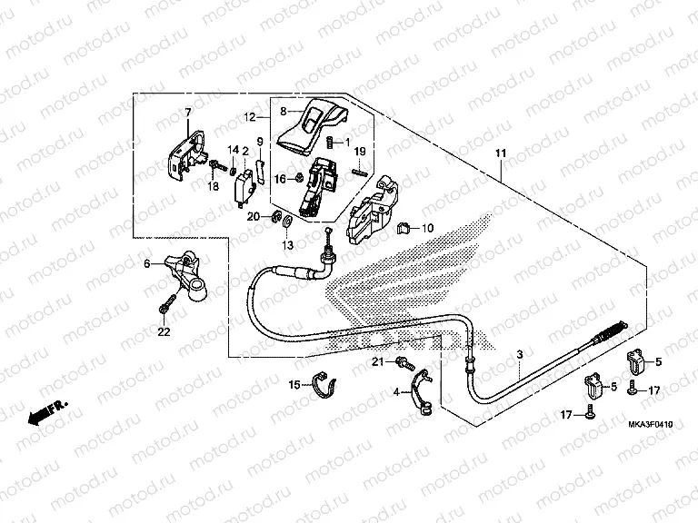 F-4-10 PARKING BRAKE LEVER