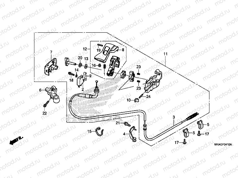 F-4-10 PARKING BRAKE LEVER