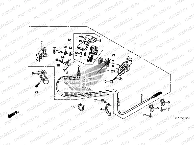 F-4-10 PARKING BRAKE LEVER