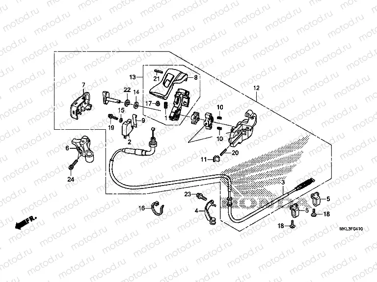 F-4-10 PARKING BRAKE LEVER