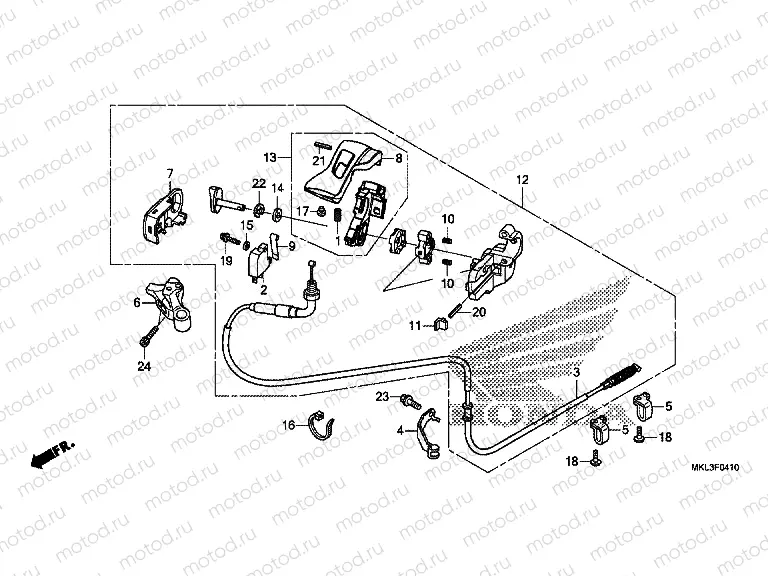 F-4-10 PARKING BRAKE LEVER