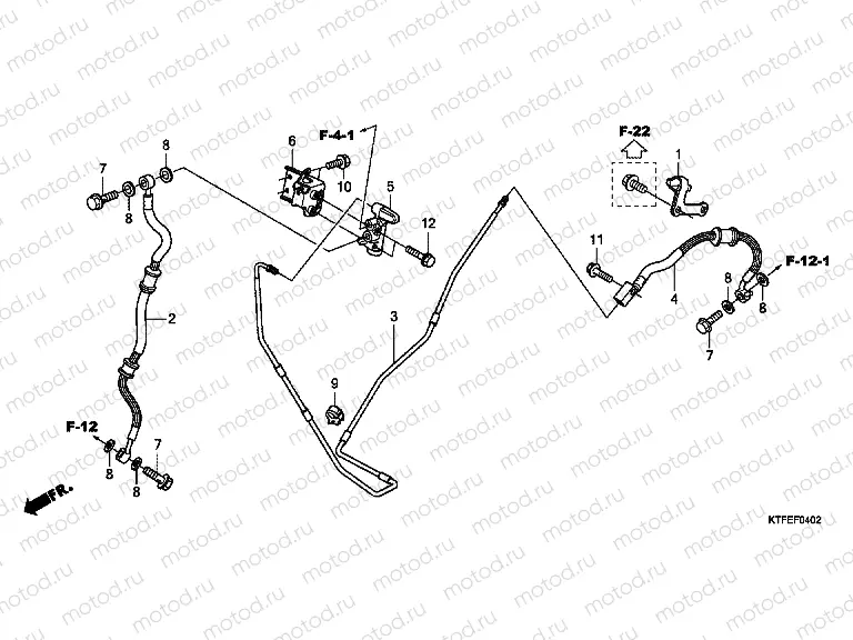 F-4-2 REAR BRAKE HOSE / BRAKE HOSE