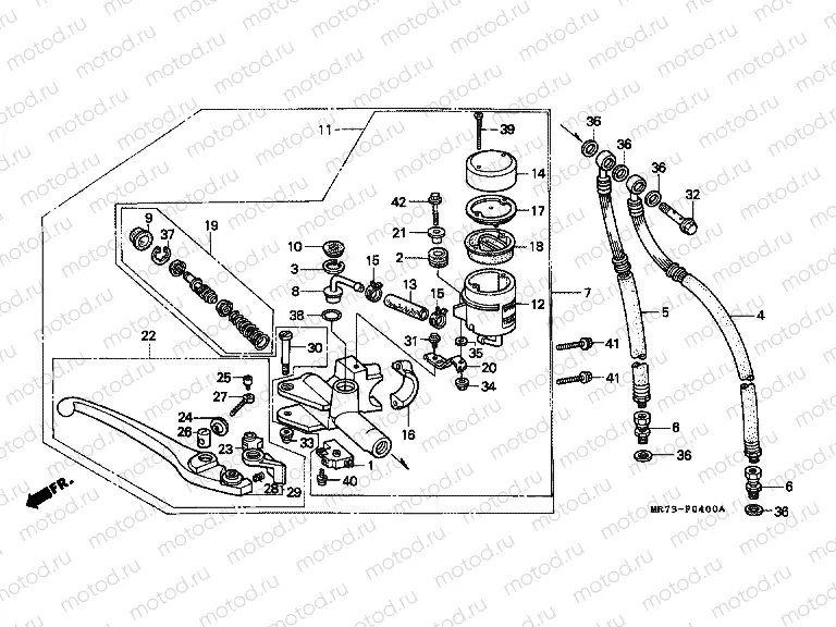 F-4 FRONT BRAKE MASTER