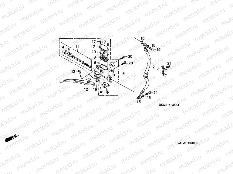 F-4 FRONT BRAKE MASTER