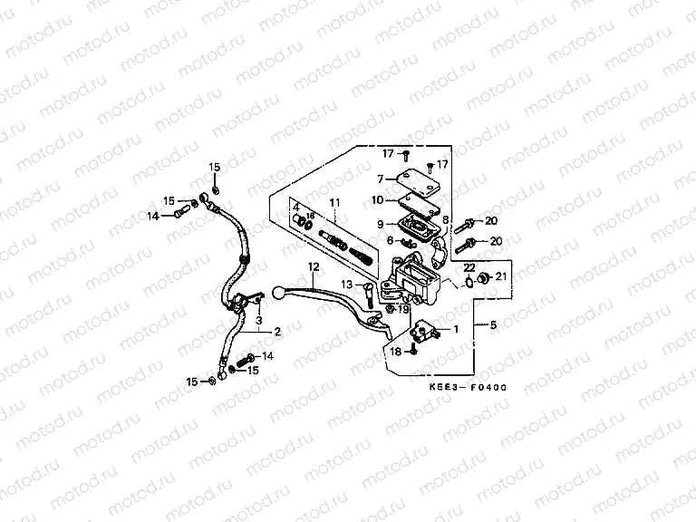 F-4 FRONT BRAKE MASTER
