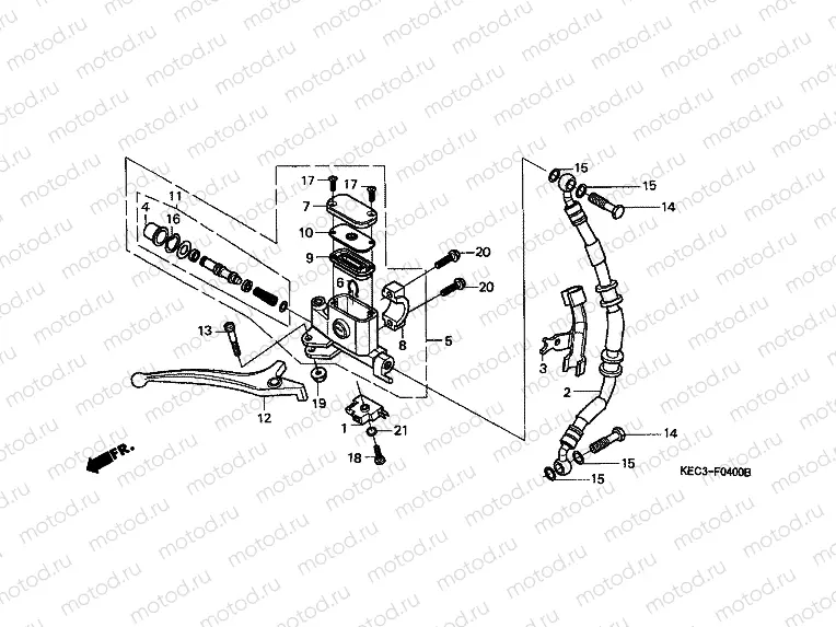 F-4 FRONT BRAKE MASTER