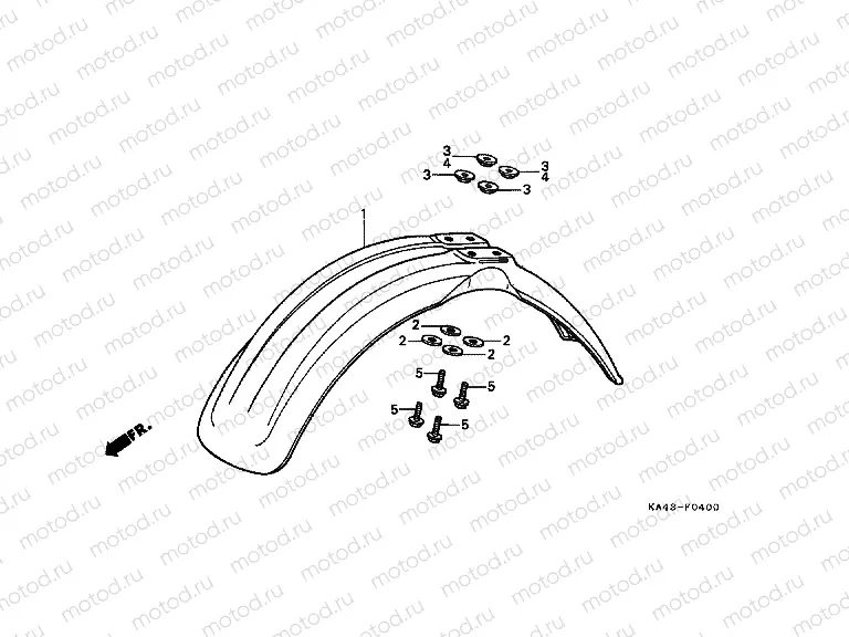 F-4 FRONT FENDER