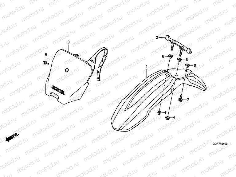 F-4 FRONT FENDER