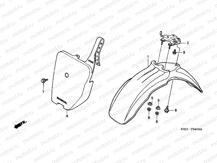 F-4 FRONT FENDER