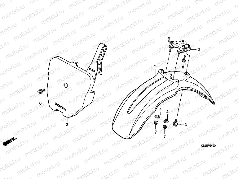 F-4 FRONT FENDER