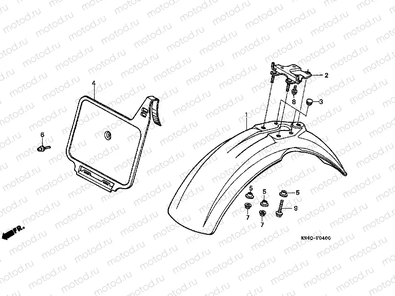 F-4 FRONT FENDER