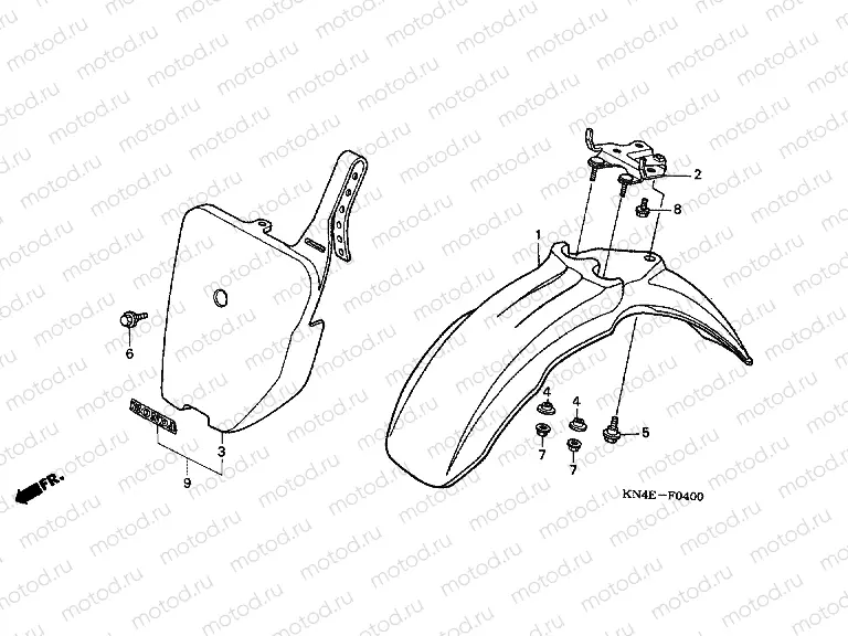 F-4 FRONT FENDER