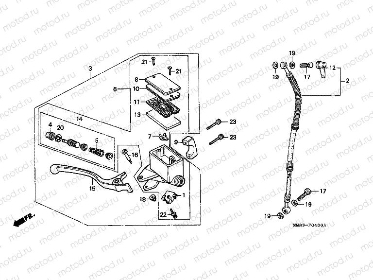 F-4 FRONT MASTER CYLINDER