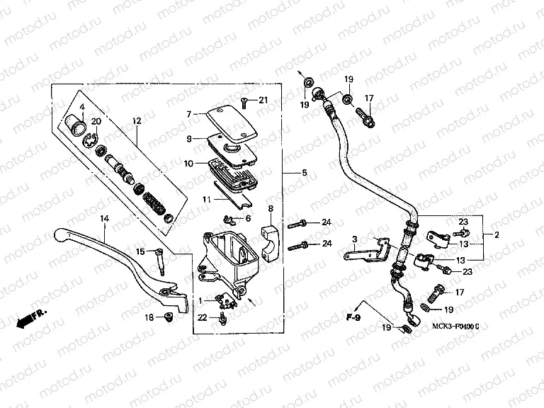 F-4 FRONT MASTER CYLINDER