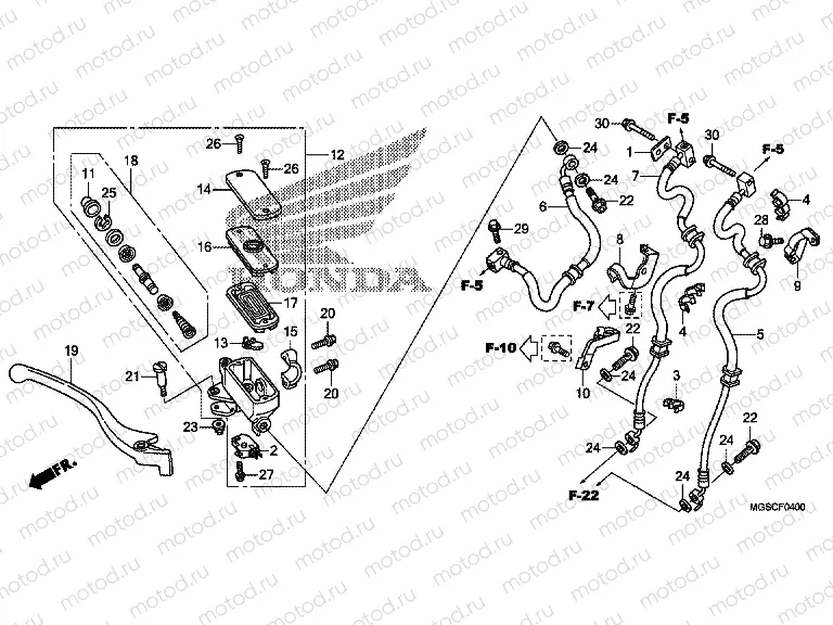 F-4 FRONT MASTER CYLINDER