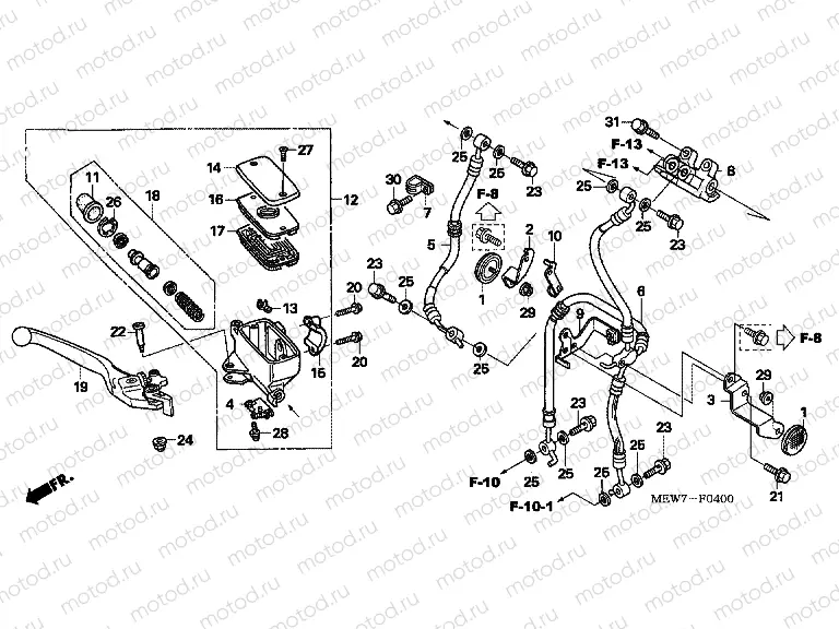 F-4 FRONT MASTER CYLINDER