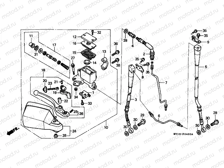 F-4 FRONT MASTER CYLINDER