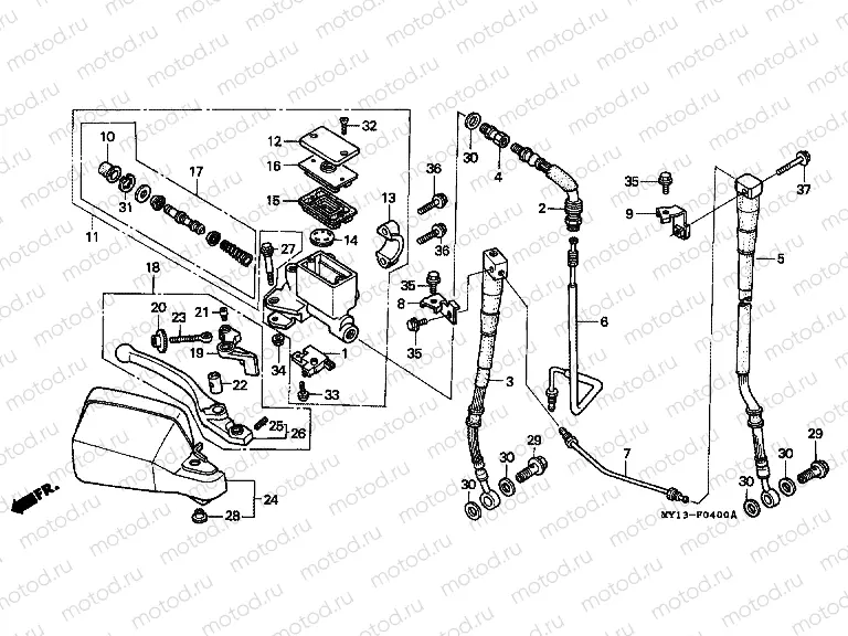 F-4 FRONT MASTER CYLINDER
