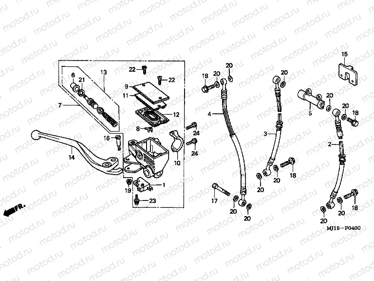 F-4 FRONT MASTER CYLINDER