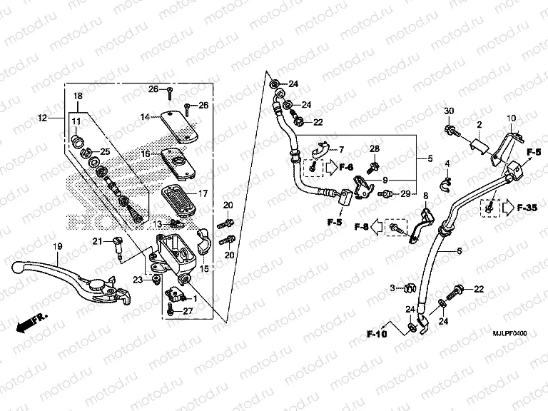 F-4 FRONT MASTER CYLINDER