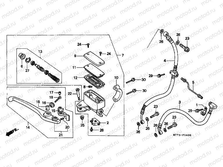 F-4 FRONT MASTER CYLINDER