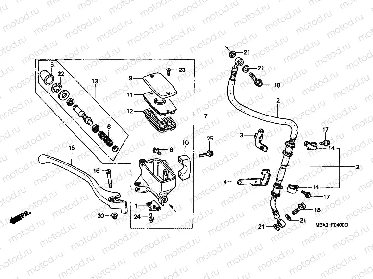 F-4 FRONT MASTER CYLINDER