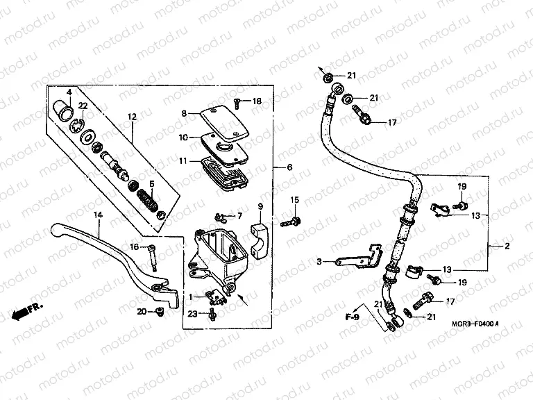 F-4 FRONT MASTER CYLINDER