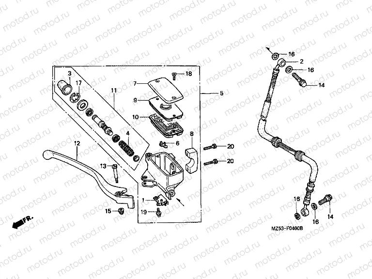 F-4 FRONT MASTER CYLINDER