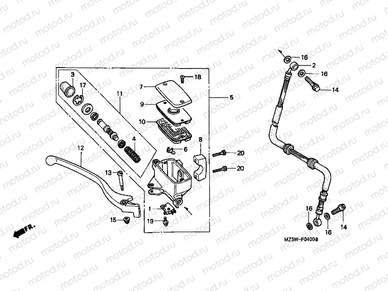 F-4 FRONT MASTER CYLINDER