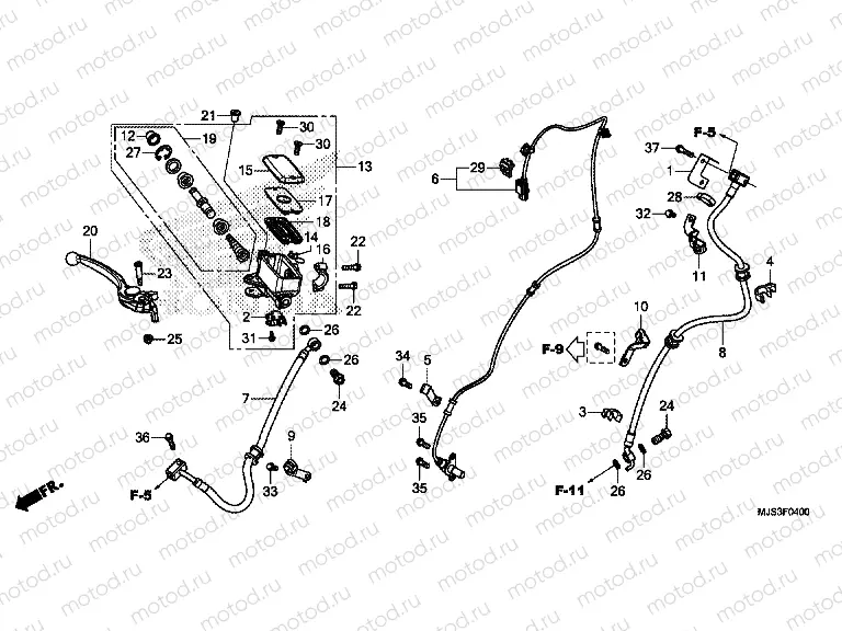 F-4 FRONT MASTER CYLINDER