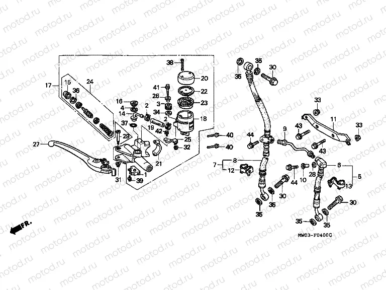F-4 FRONT MASTER CYLINDER