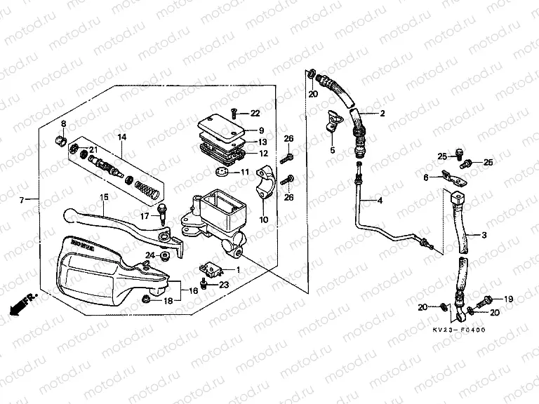 F-4 FRONT MASTER CYLINDER