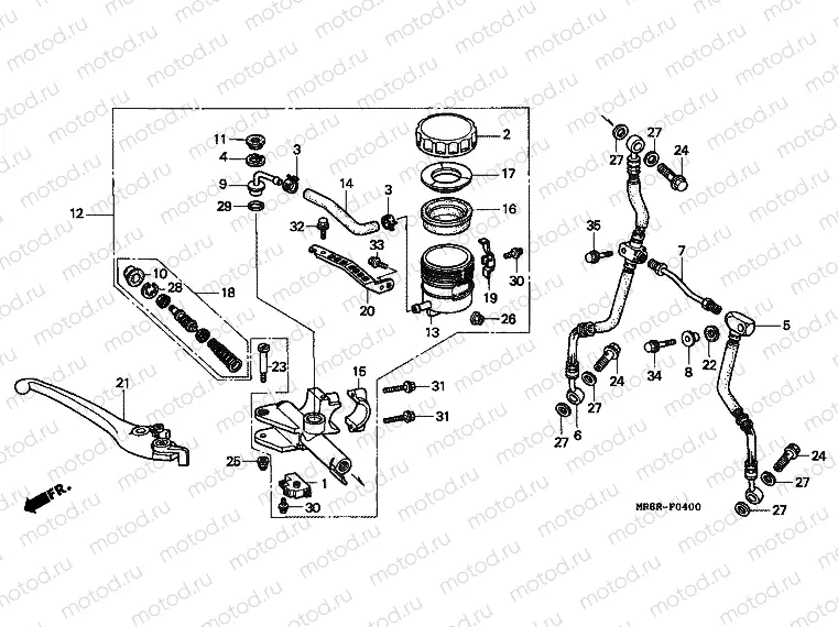 F-4 FRONT MASTER CYLINDER