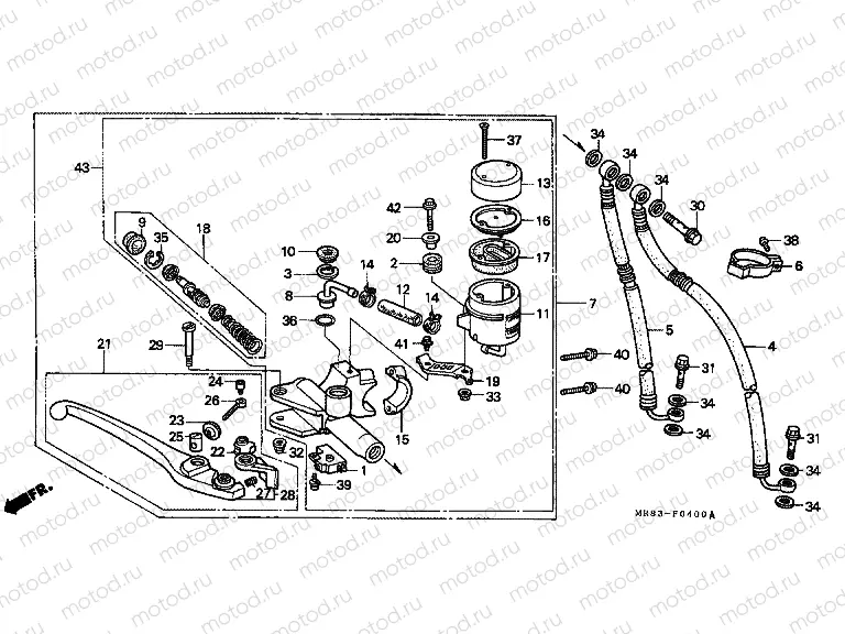 F-4 FRONT MASTER CYLINDER