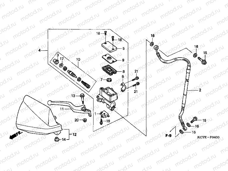 F-4 FRONT MASTER CYLINDER