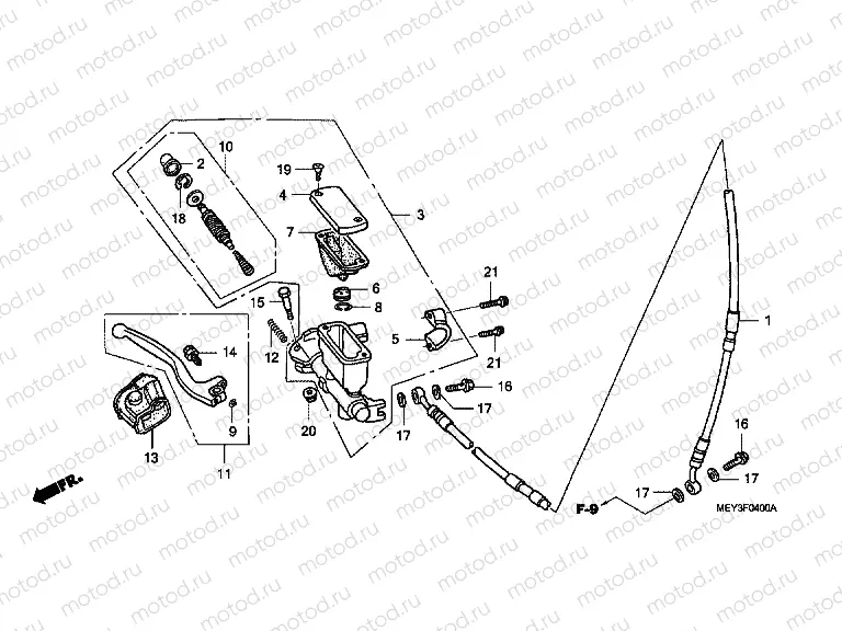 F-4 FRONT MASTER CYLINDER